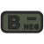 MFH Patch Black-OD green Vércsoport 3D B-