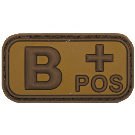 MFH Patch Brown-Khaki Vércsoport 3D B+