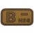 MFH Patch Brown-Khaki Vércsoport 3D B-