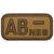 MFH Patch Brown-Khaki Vércsoport 3D AB-